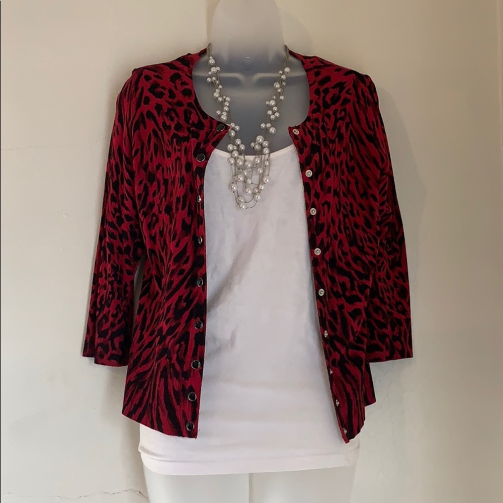 White House Black Market Quarter Sleeve Cardigan